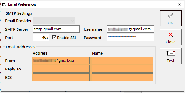 Email Prefs - SMTP Extras