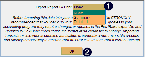 Export to QBO - Export Report