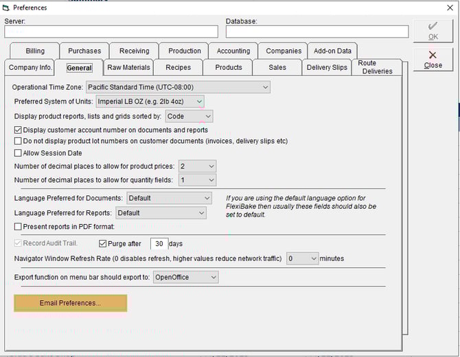 FB Prefs - Email Prefs