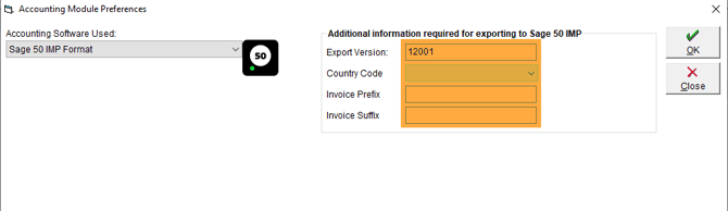FlexiBake - Acct Mod Prefs Sage IMP Additional Info