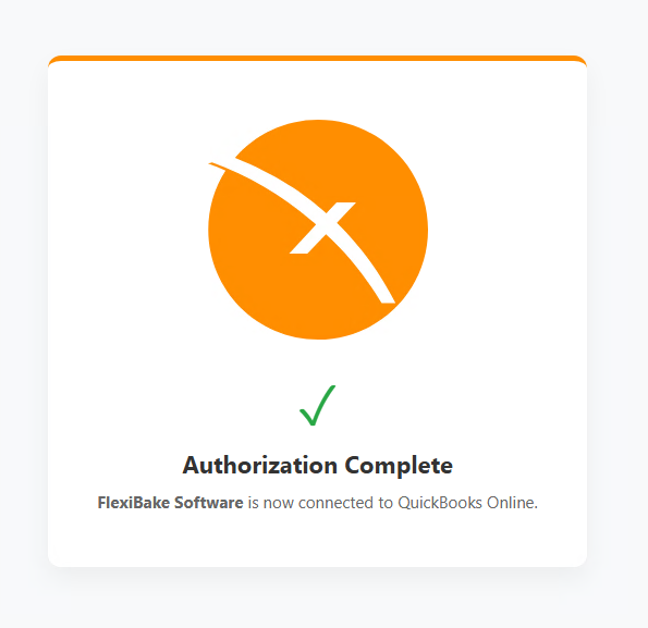 QBO Connection - Authorization Complete