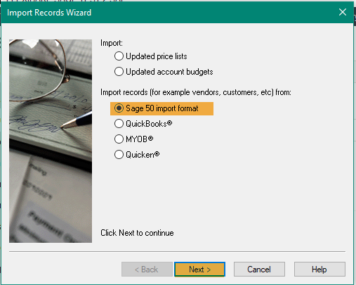 Sage 50 - Product Import Format